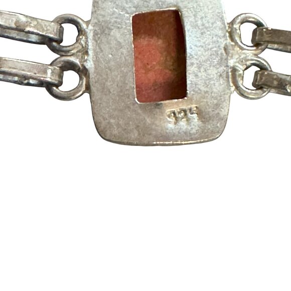 Red Jasper and STerling Silver Bracelet - Picture 3 of 5